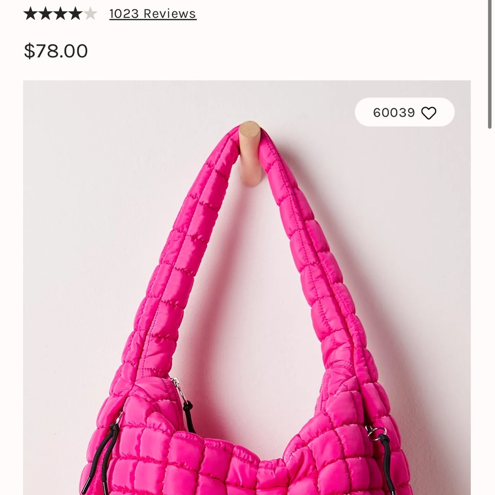 Free people quilted carryall bag - Picture 3 of 3
